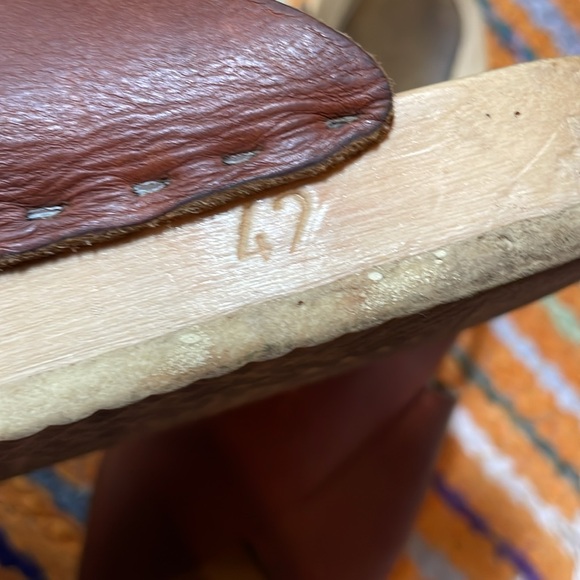 No. 6 Frieda clog brown chestnut leather size 42 - Picture 10 of 14